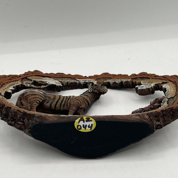 Wildlife Collectibles Hand Carved Bark Zebra Sculpture 7.5"x5" Unique By Horiz - Picture 14 of 14